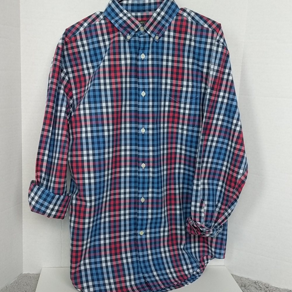 NWT John Bartlett Flannel Button Down Long Sleeve